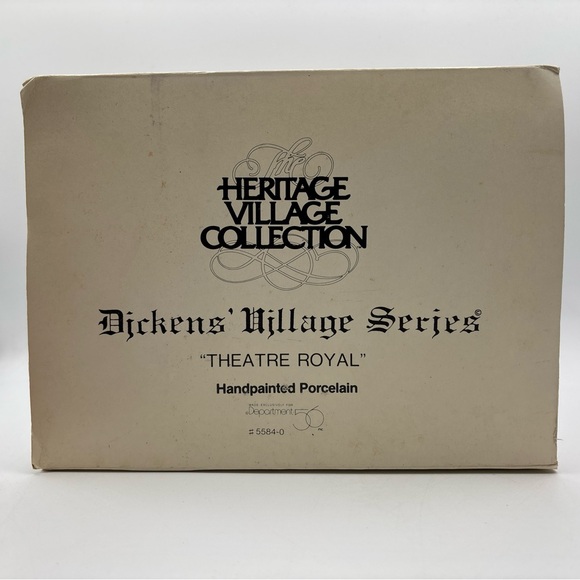 Department 56 1989 Vintage HVC Dickens Village Series Theatre Royal 5584-0 - Picture 11 of 12